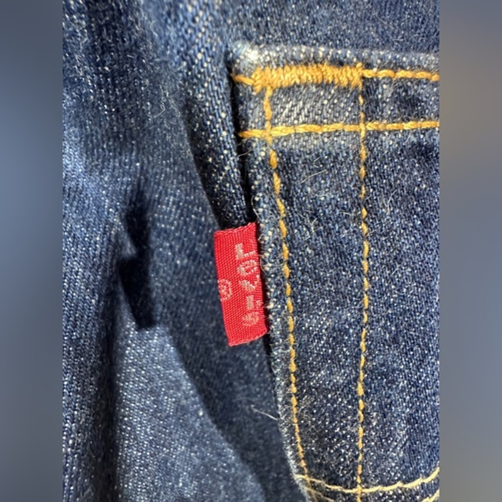 Levi’s 501-0115 Men’s Jeans W40 L30 Dark Wash Button Fly Straight Leg Colombia‎ - Picture 8 of 11
